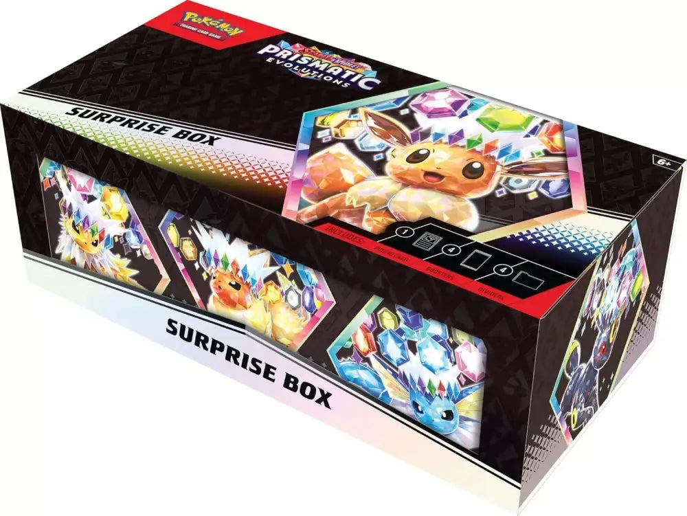 Pokémon Prismatic Evolutions Surprise Box.