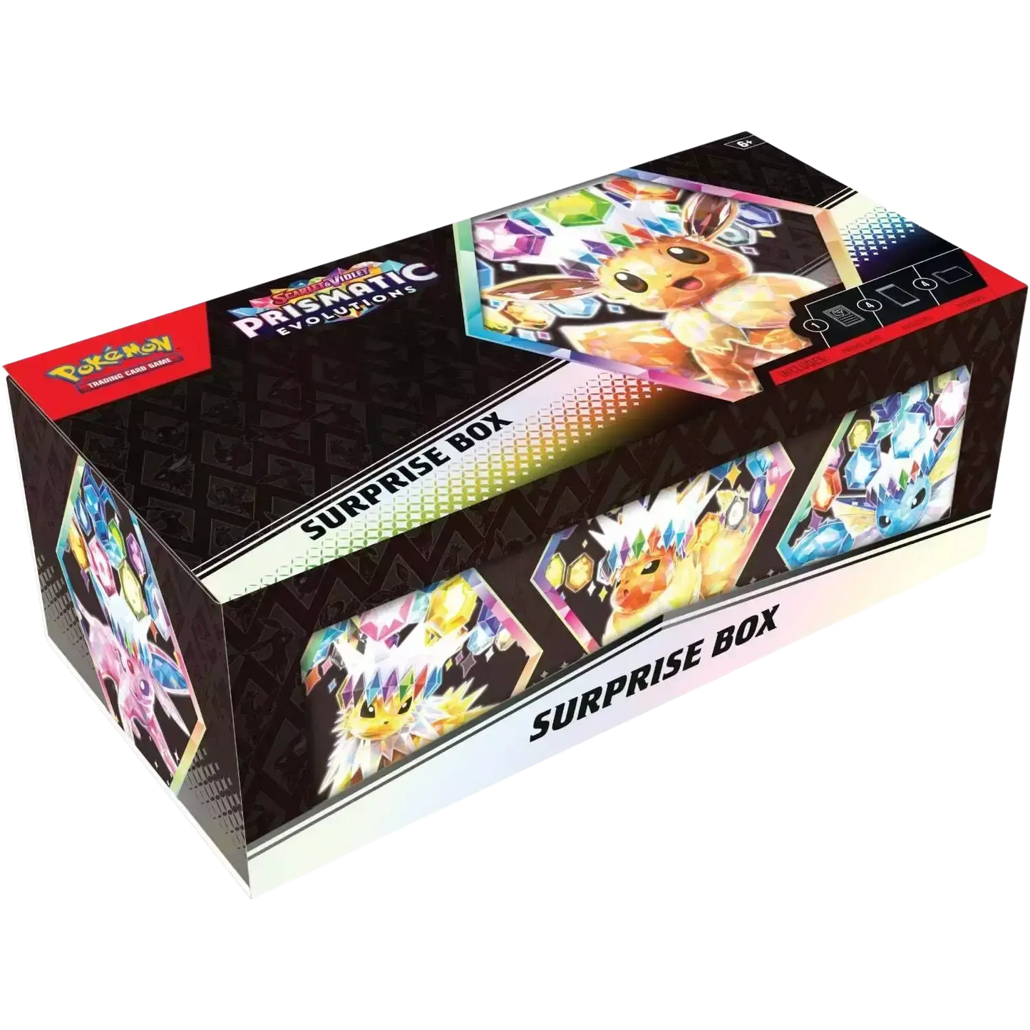 Pokémon Prismatic Evolutions Surprise Box.