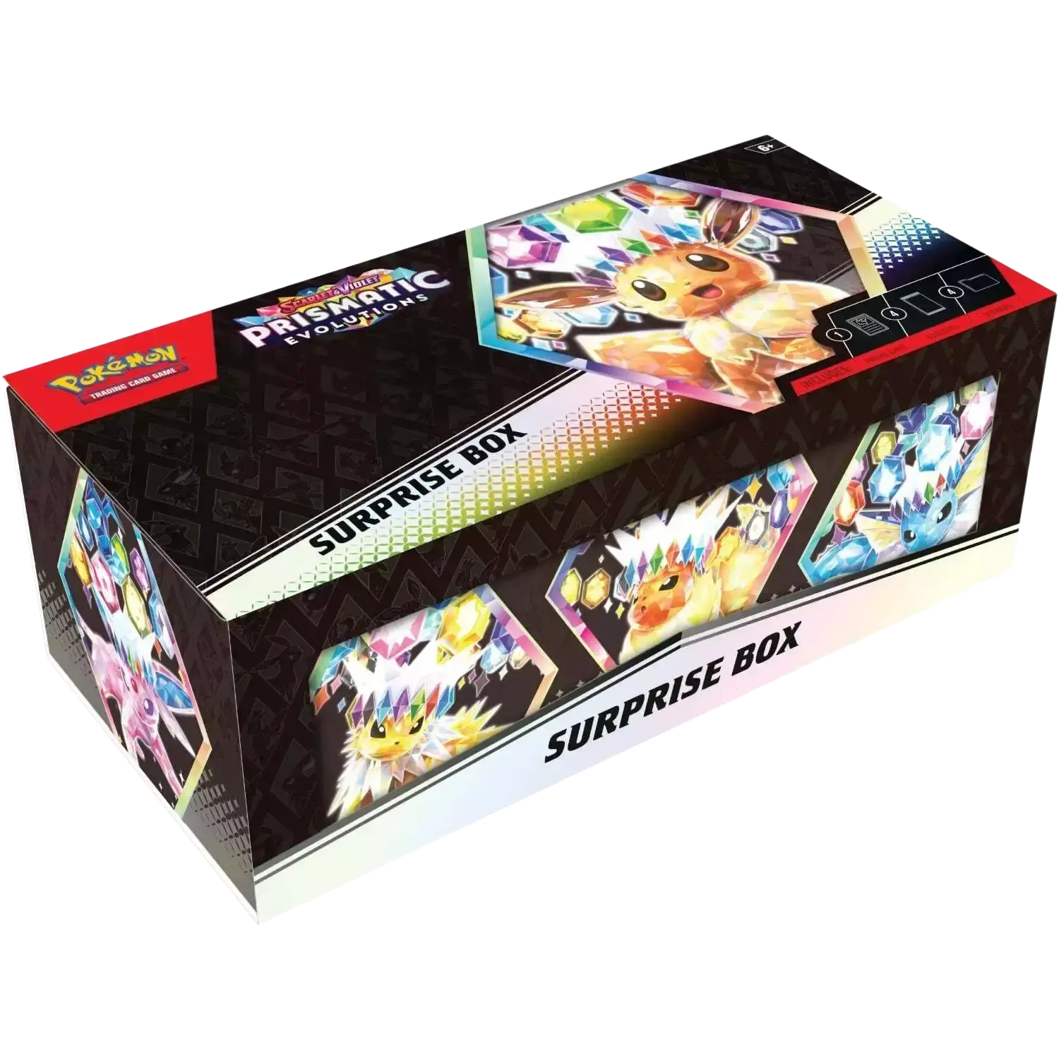 Pokémon Prismatic Evolutions Surprise Box.