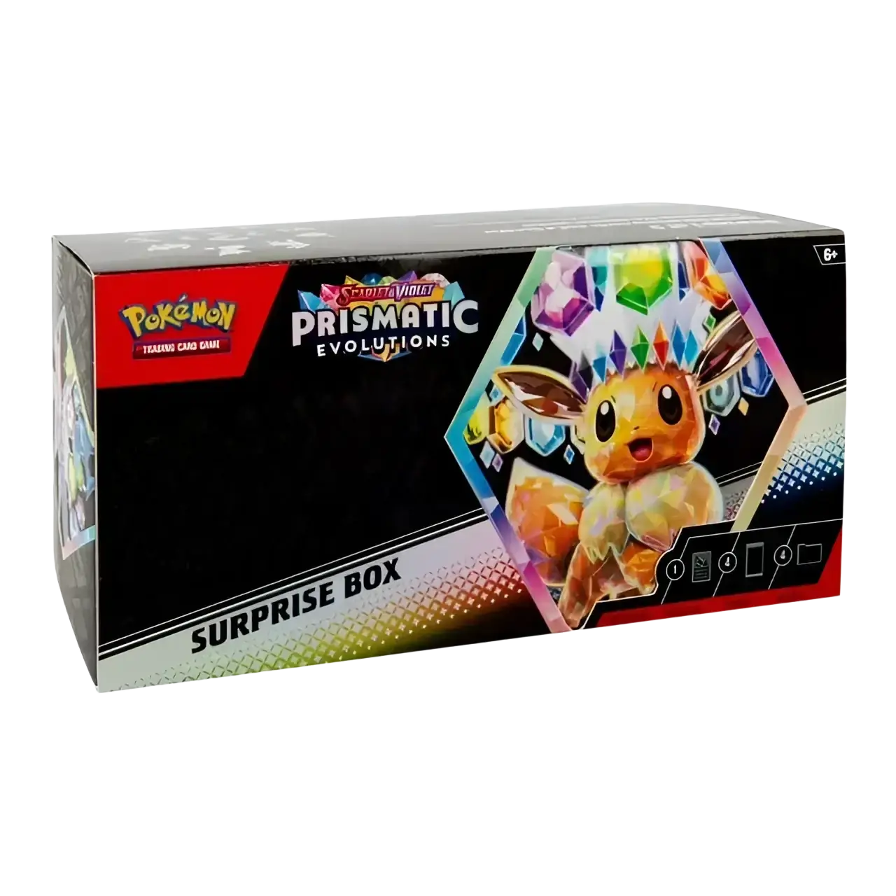 Pokémon Prismatic Evolutions surprise box.