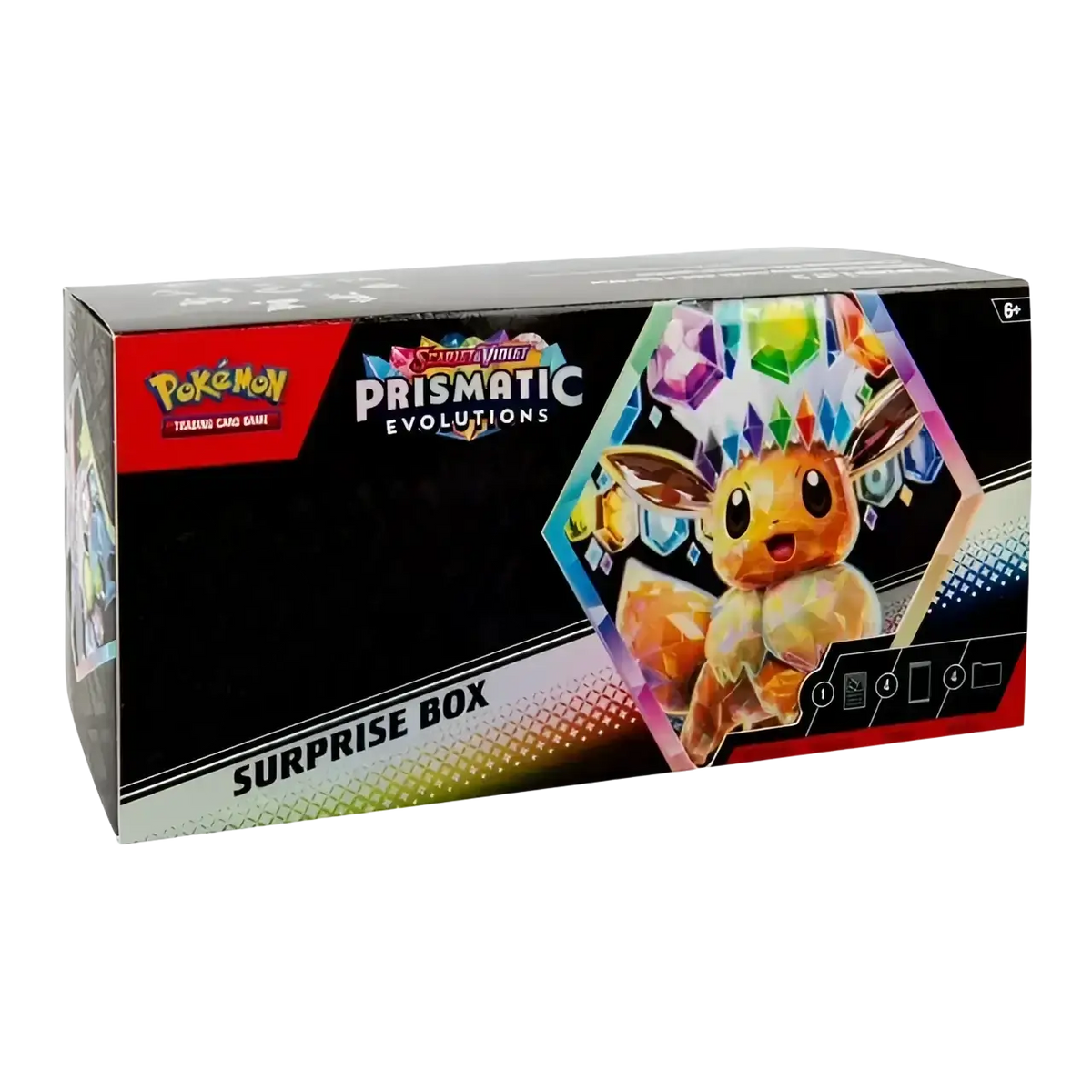 Pokémon Prismatic Evolutions surprise box.