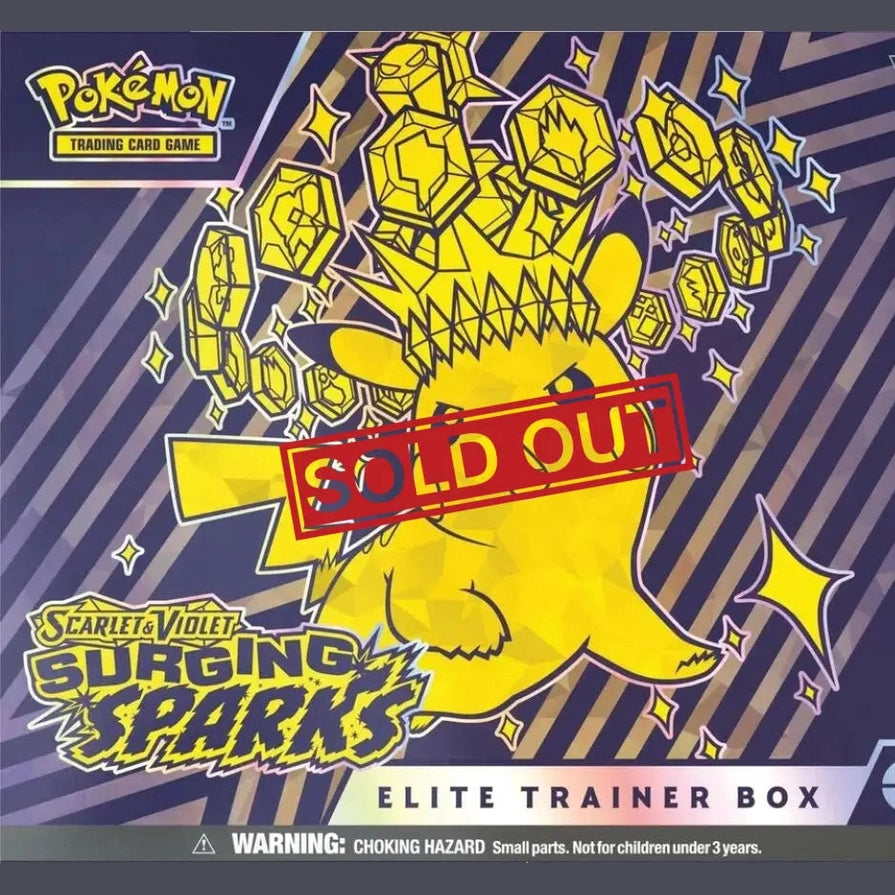 Pokémon Scarlet & Violet Surging Sparks Elite Trainer Box.