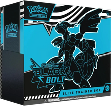 A ’Sold Out’ Pokémon Trading Card Game Scarlet & Violet Black Bolt Elite Trainer Box.