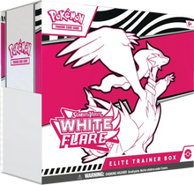 A sold-out Pokémon Scarlet & Violet White Flare Elite Trainer Box.