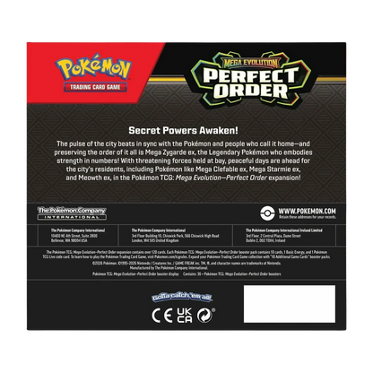Pokémon Trading Card Game: Mega Evolution Perfect Order Booster Display