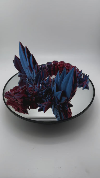 Articulated Crystal Rose Wing Dragons Fidget Toy