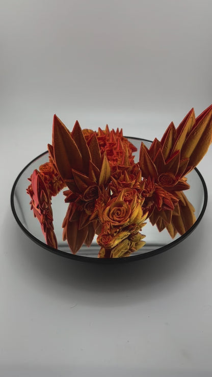 Articulated Crystal Rose Wing Dragons Fidget Toy