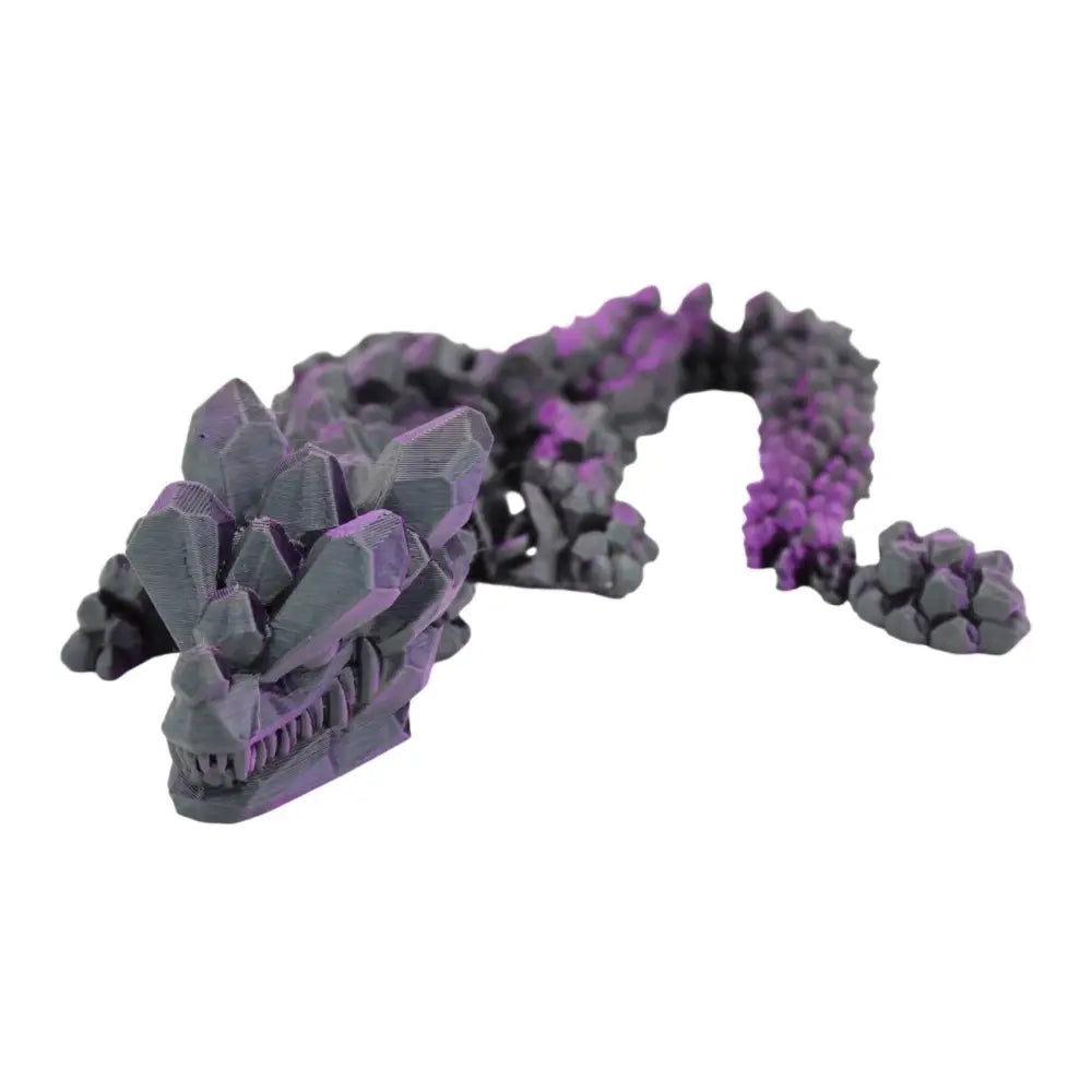Gray and purple crystal dragon.