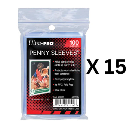 1500 Count Ultra PRO 2.5" x 3.5" Penny Sleeves Standard - Pokemon, Magic, Sports