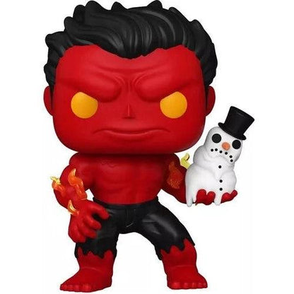 Marvel Holiday Red Hulk with Snowman Funko Pop! Vinyl Figure #1439