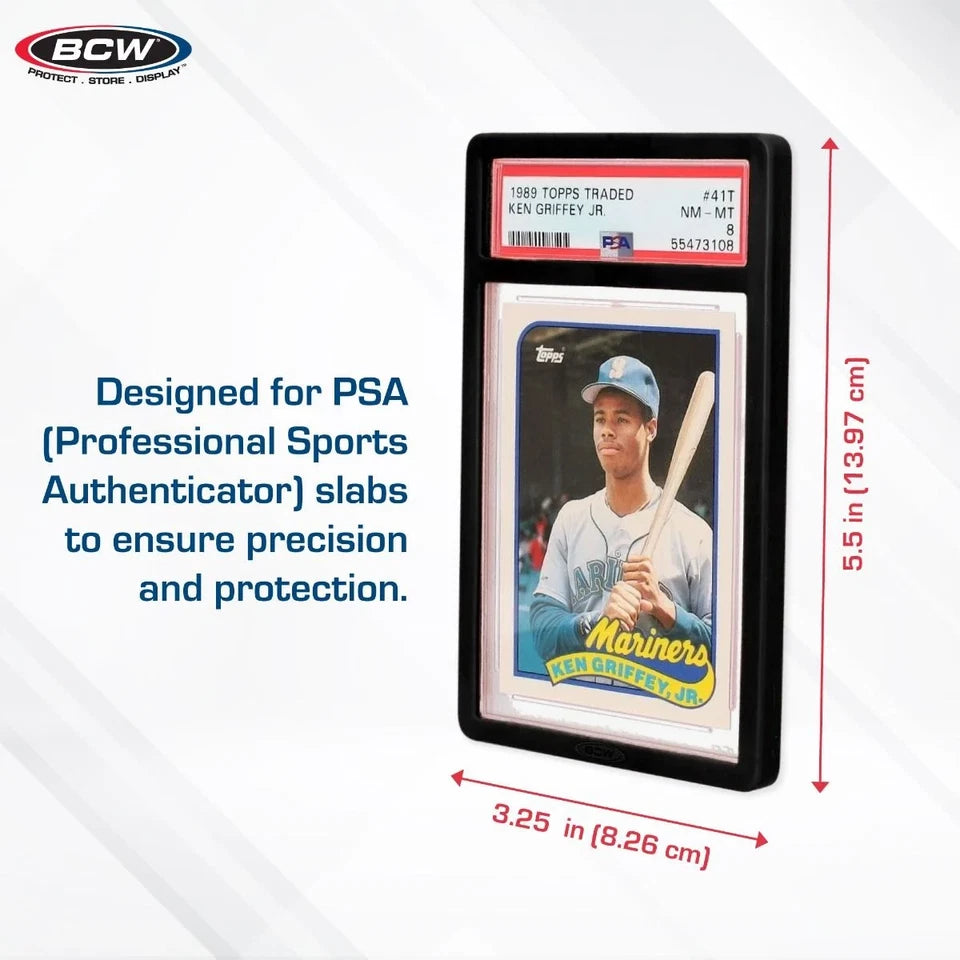 BCW PSA Slab Bumpers Black - 6 Pack - Protect PSA Pokemon, Sports, & More