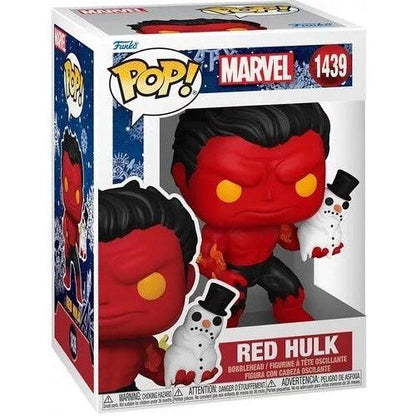 Marvel Holiday Red Hulk with Snowman Funko Pop! Vinyl Figure #1439