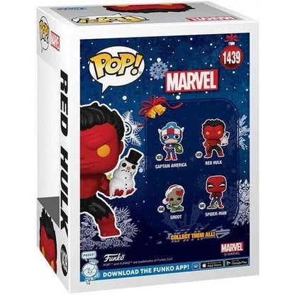 Marvel Holiday Red Hulk with Snowman Funko Pop! Vinyl Figure #1439