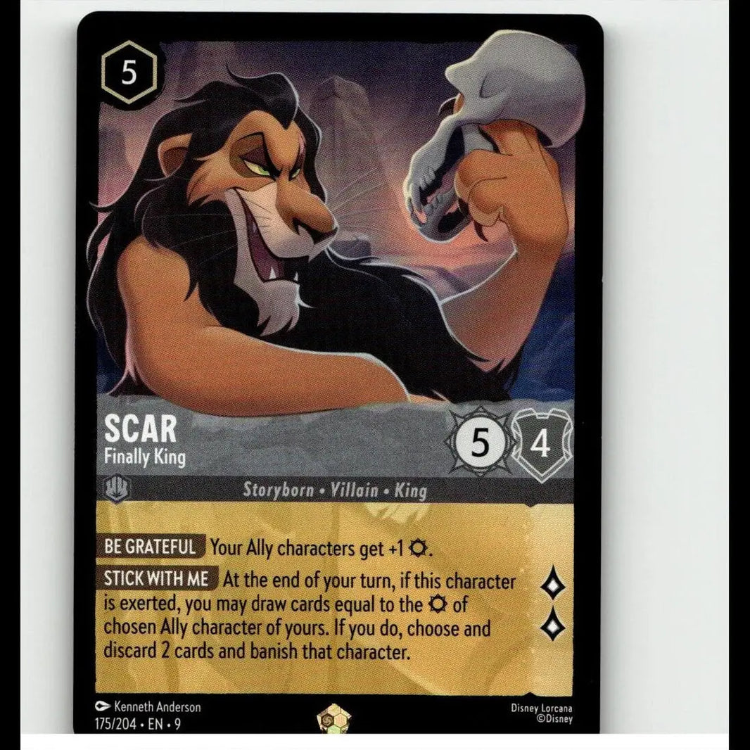 Scar – Finally King 175/204 – Legendary – Disney Lorcana Fabled