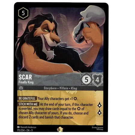 Scar – Finally King 175/204 – Legendary – Disney Lorcana Fabled