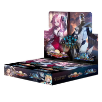 Shadowverse evolve combined set booster box featuring anime-style pink and white characters on black background