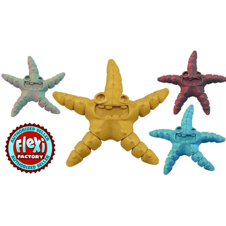 Colorful starfish toys.