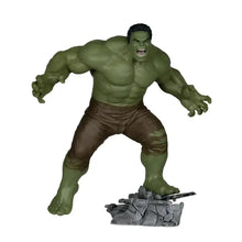 Green muscular hulk scale posed figure on a rocky base from spider-man brand new day 1 10 scale posed figure