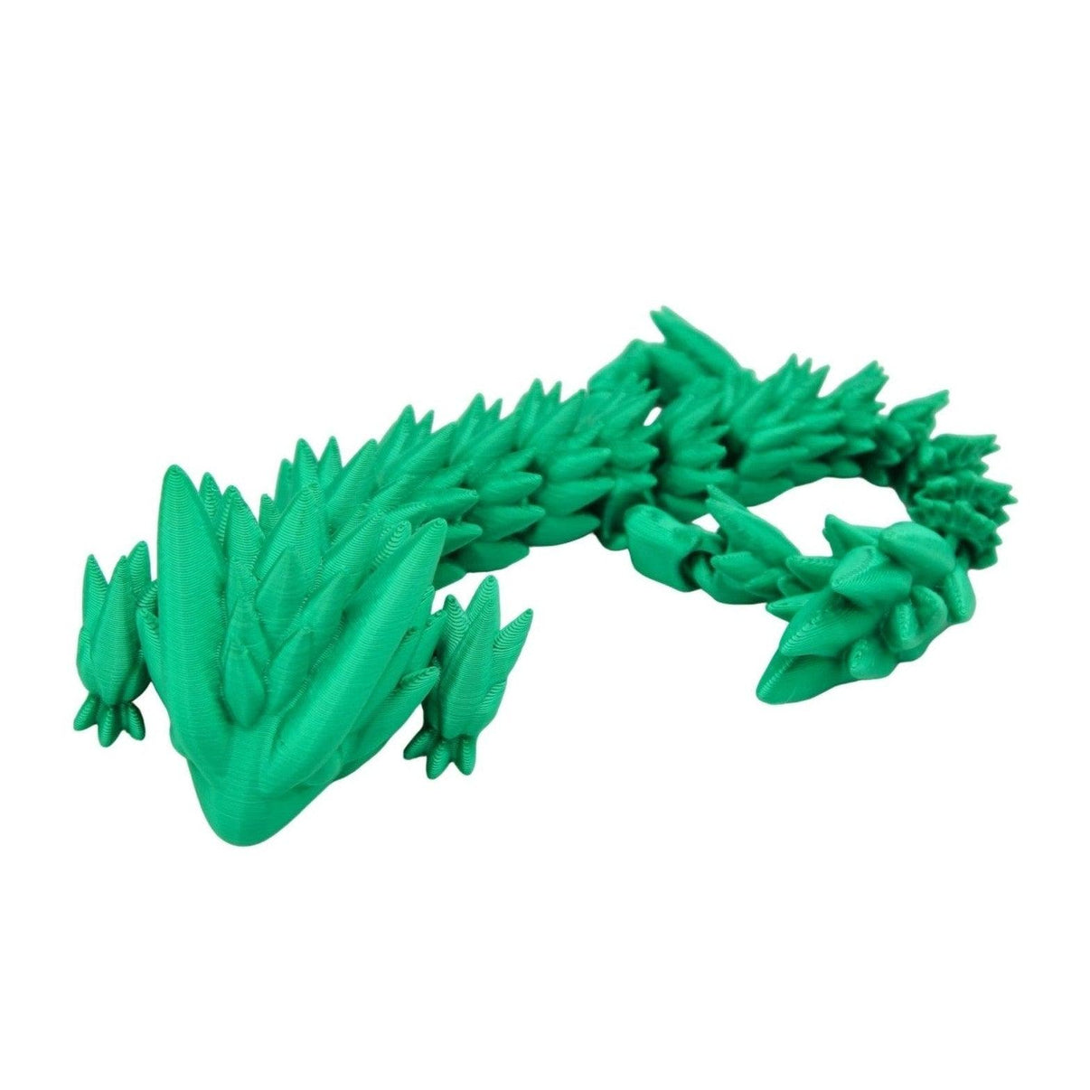 Spiky Dragon Fidget Toy - 3D Printed Articulated Dragon - Alchemist Cards & Games