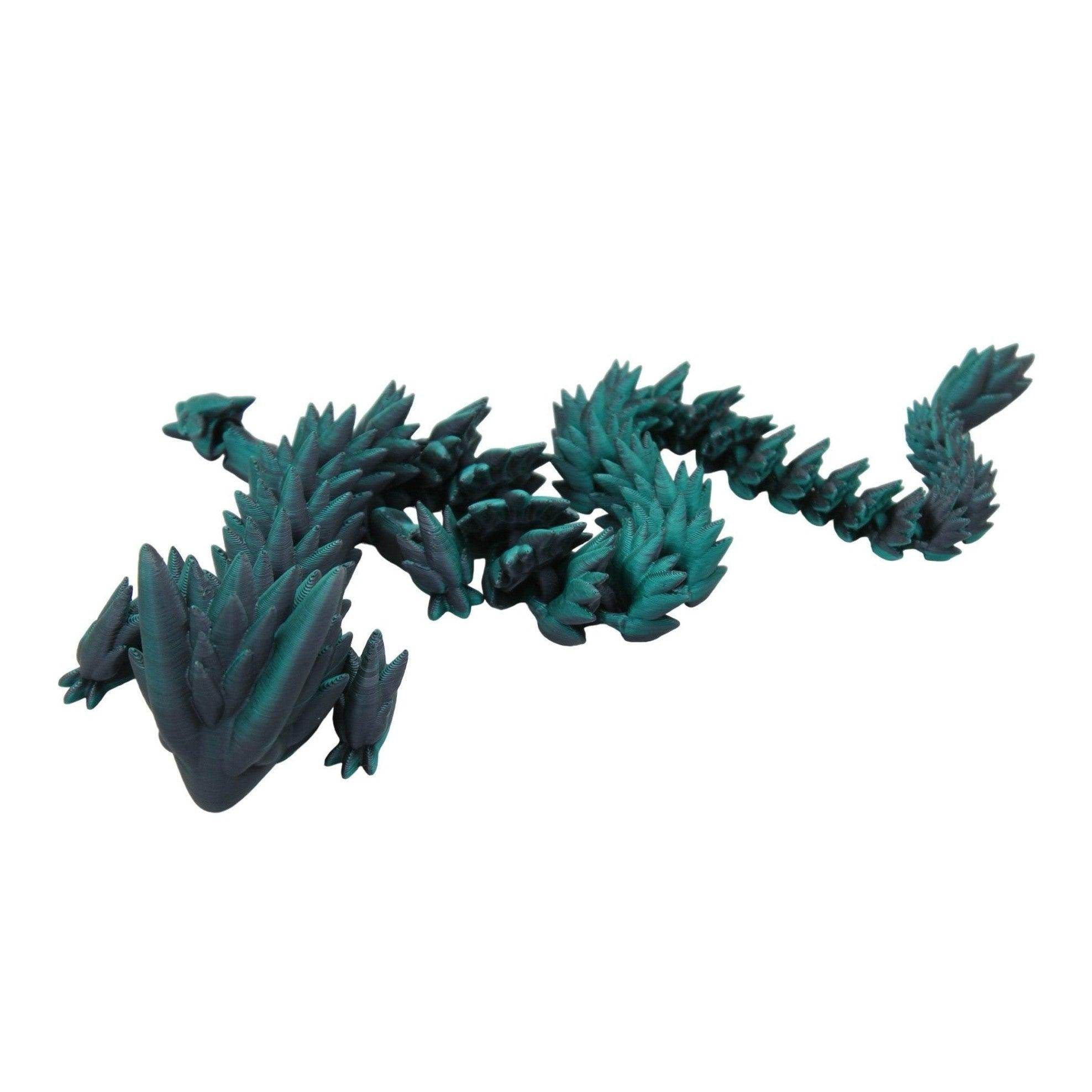 Spiky Dragon Fidget Toy - 3D Printed Articulated Dragon - Alchemist Cards & Games