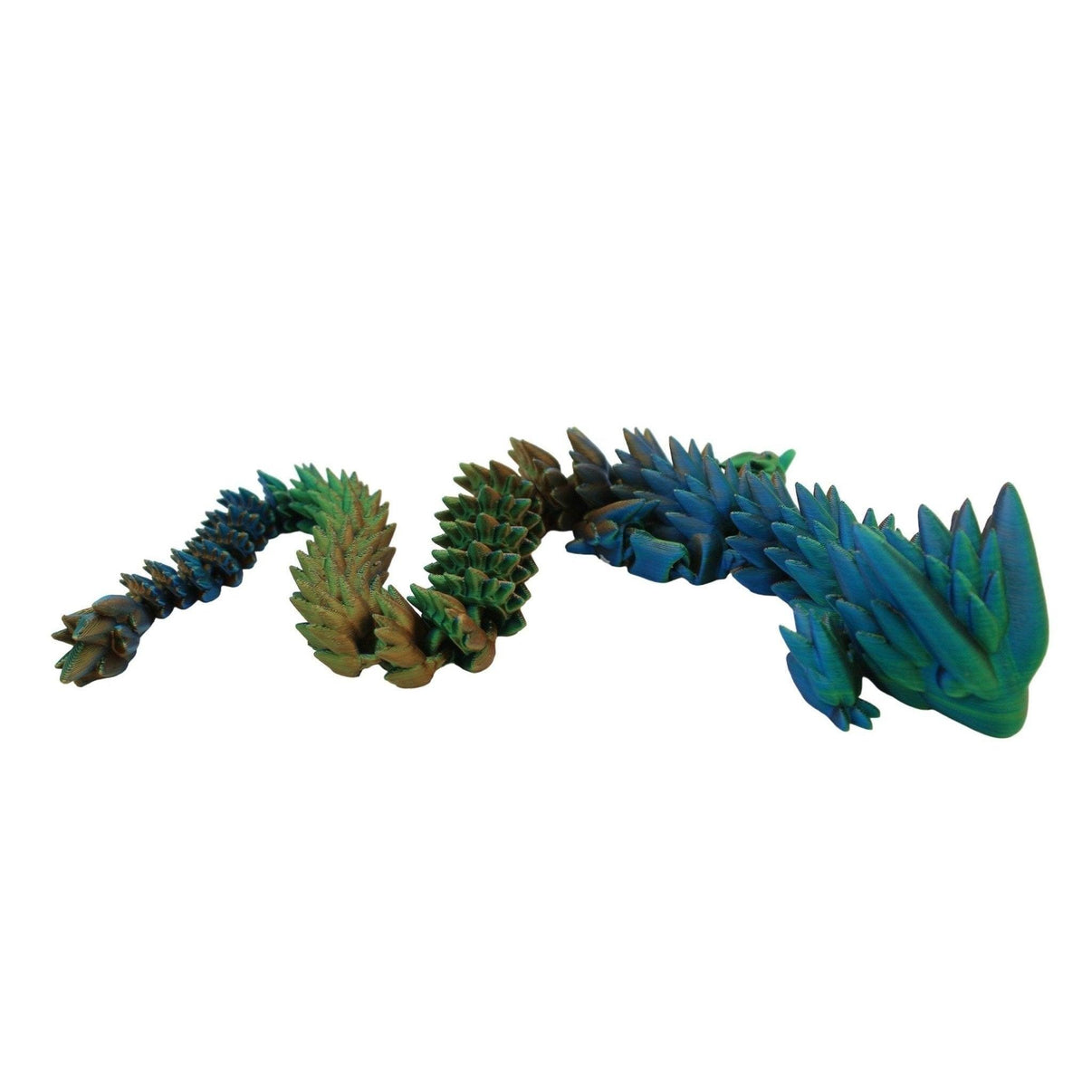 Spiky Dragon Fidget Toy - 3D Printed Articulated Dragon - Alchemist Cards & Games
