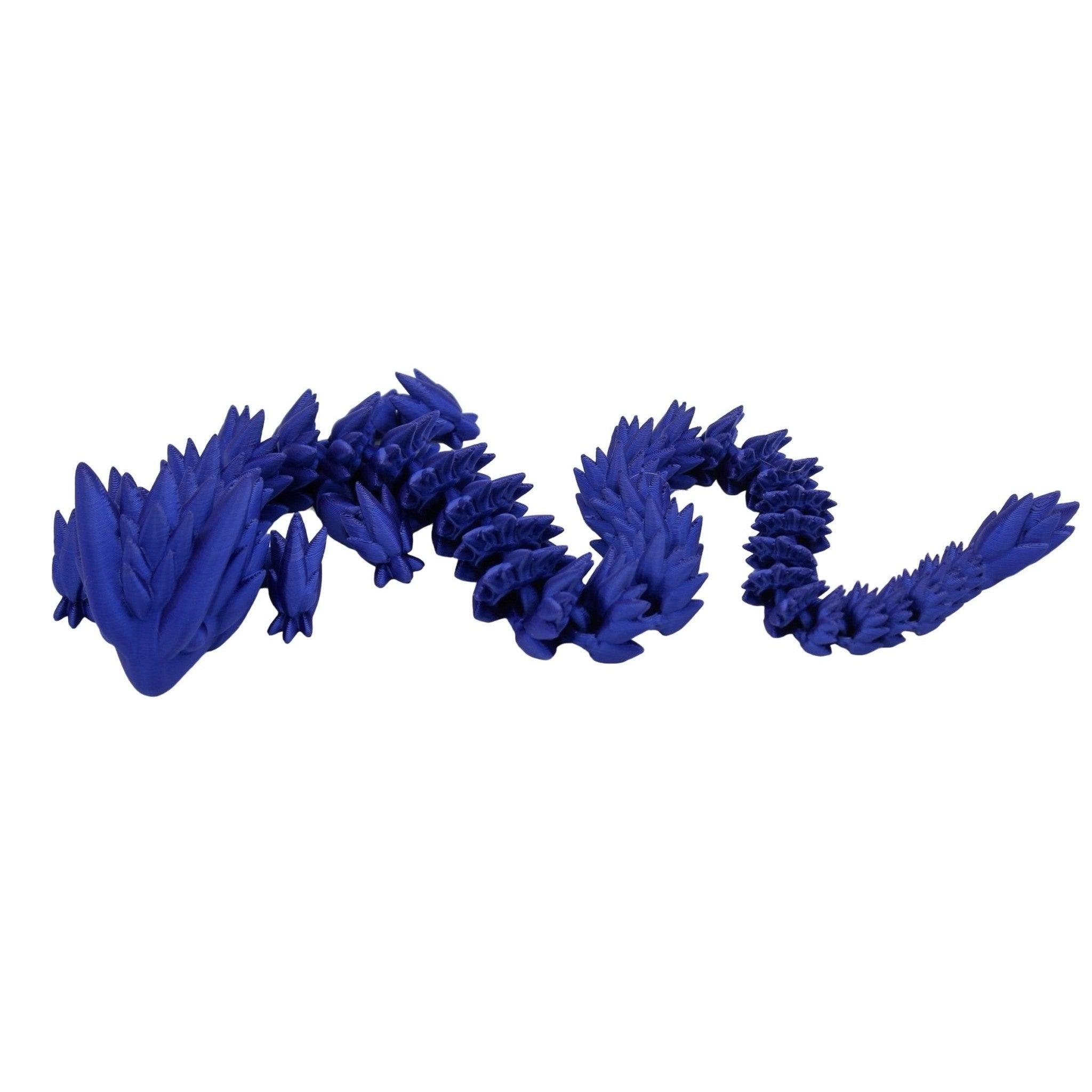 Spiky Dragon Fidget Toy - 3D Printed Articulated Dragon - Alchemist Cards & Games