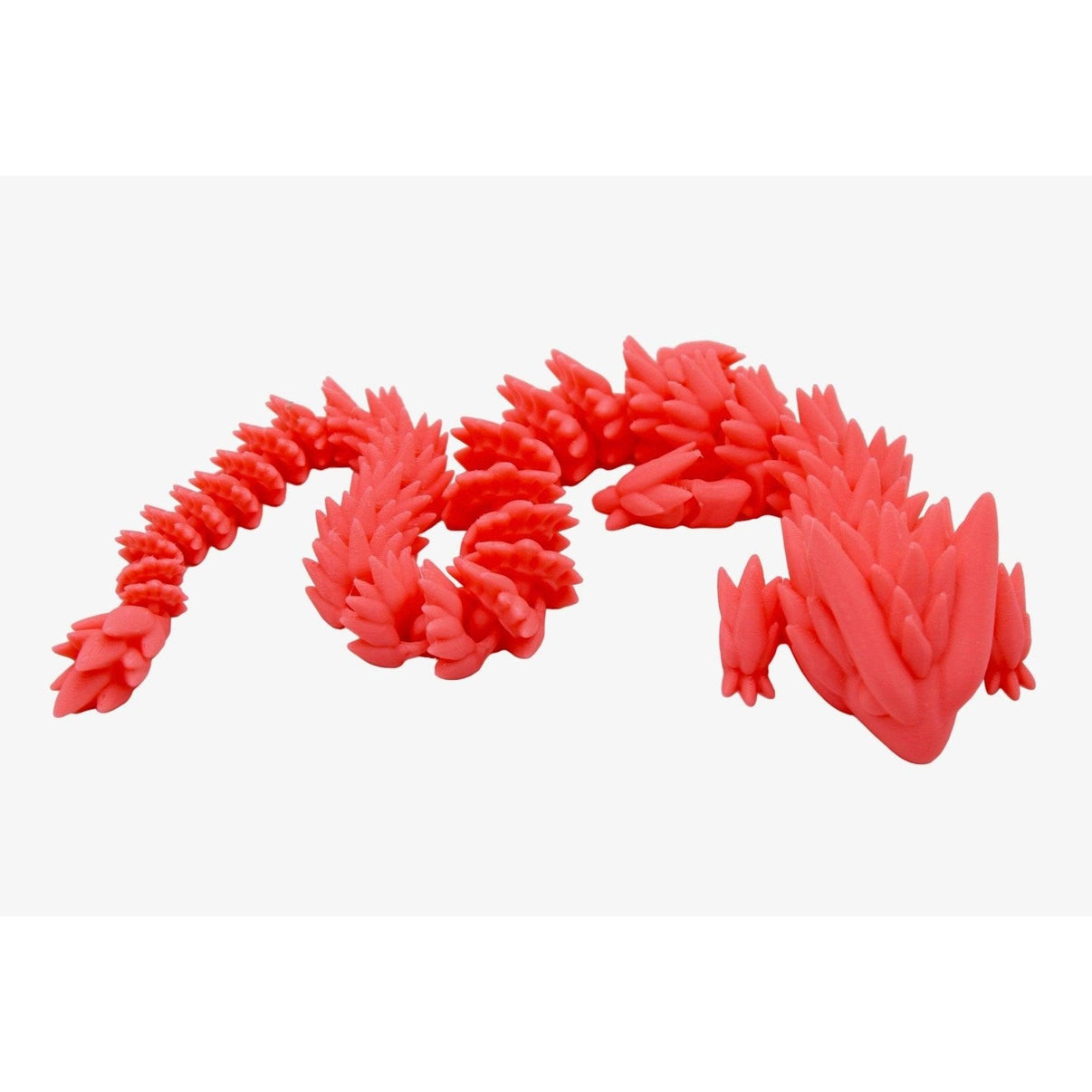 Spiky Dragon Fidget Toy - 3D Printed Articulated Dragon - Alchemist Cards & Games