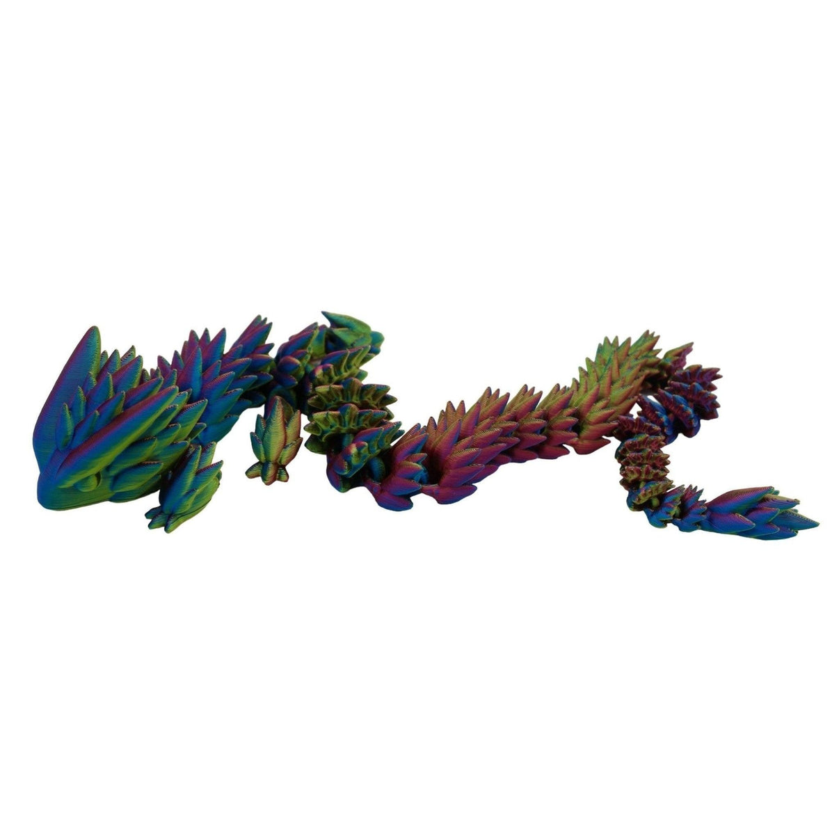 Spiky Dragon Fidget Toy - 3D Printed Articulated Dragon - Alchemist Cards & Games