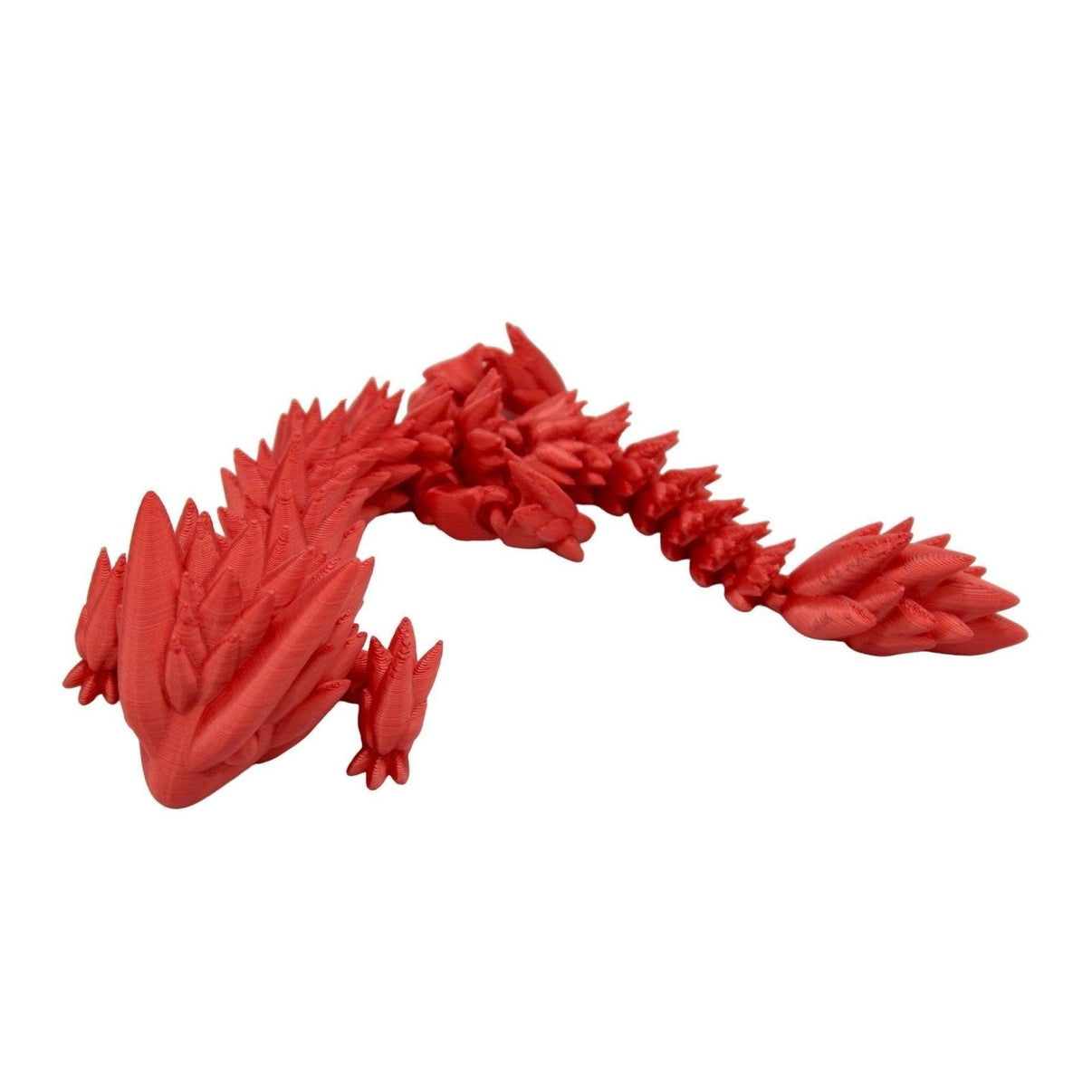 Spiky Dragon Fidget Toy - 3D Printed Articulated Dragon - Alchemist Cards & Games