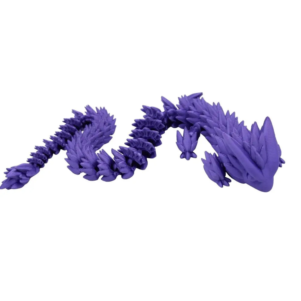 Articulated purple crystal dragon.