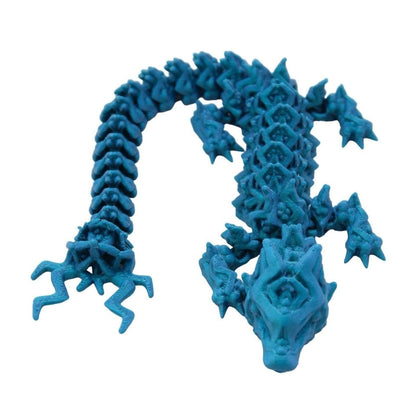 Storm Dragon Fidget Toy - 3D Printed Articulated Dragon - Alchemist Cards & Games