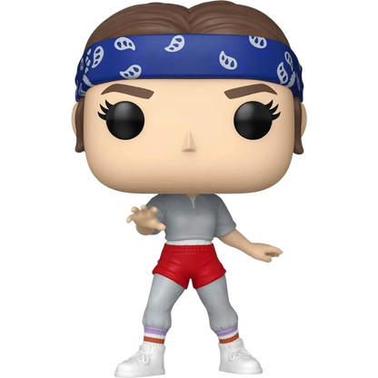 Stranger things season 5 eleven funko pop vinyl figure wearing blue paisley bandana gray shirt red shorts sneakers
