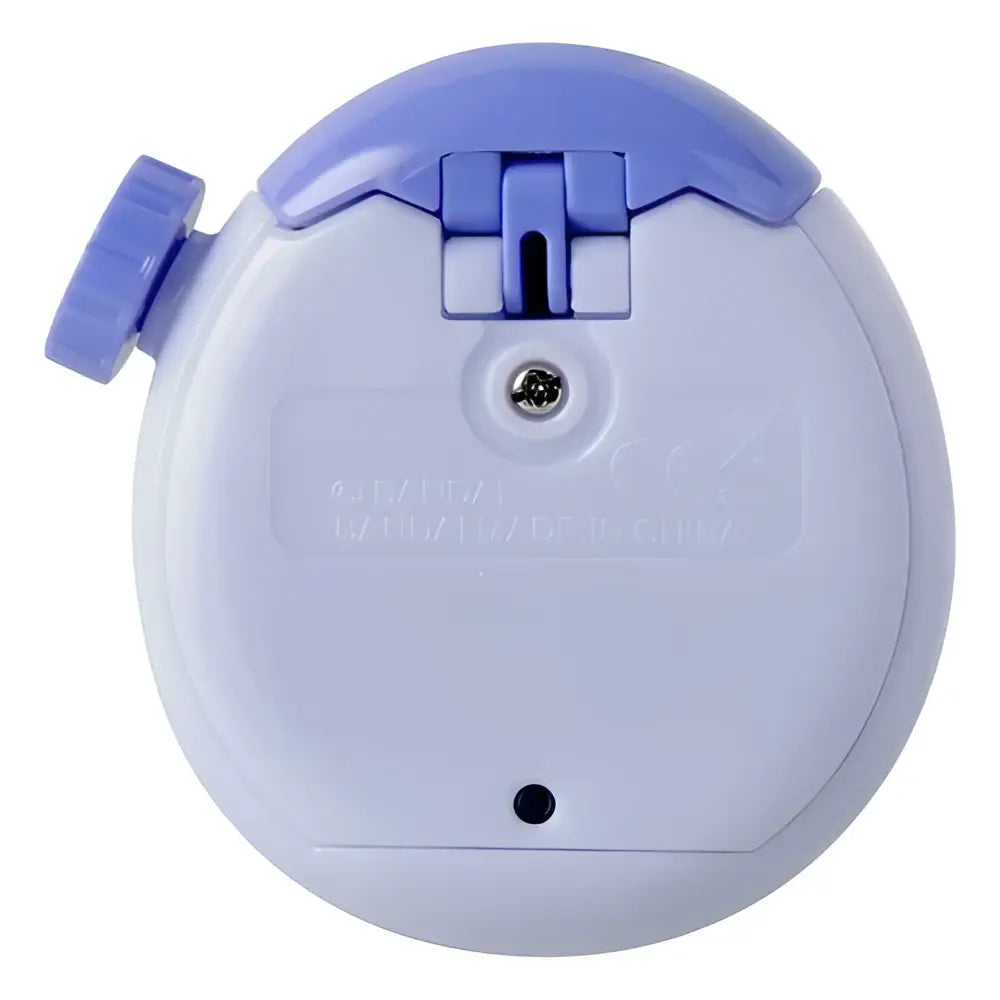 Light purple plastic tamagotchi paradise white glacier digital pet device with hinged lid and small side knob