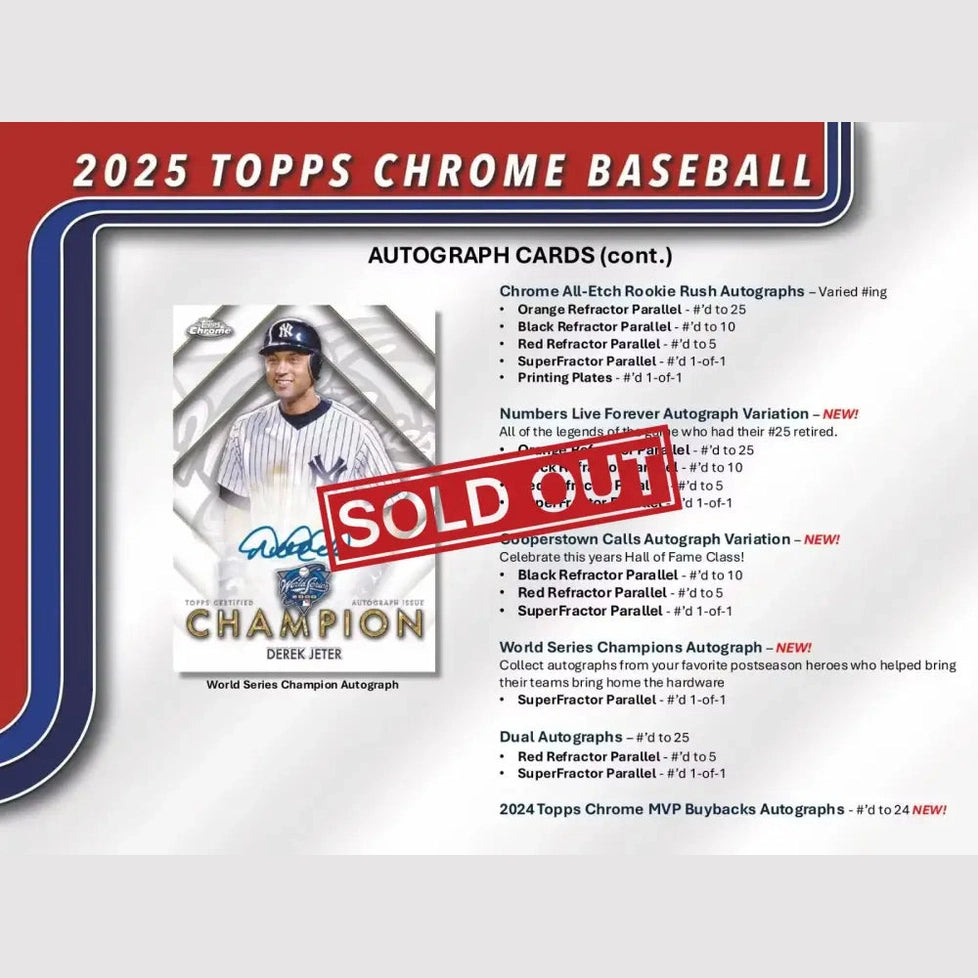 A baseball trading card featuring Derek Jeter and autograph card details.