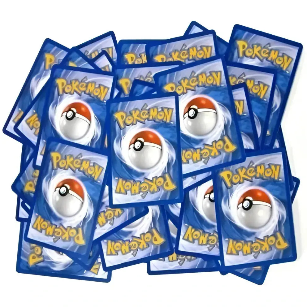 Ultra pro 100 count ultra clear premium card storage sleeves in blue with white and red poké ball design for trading cards
