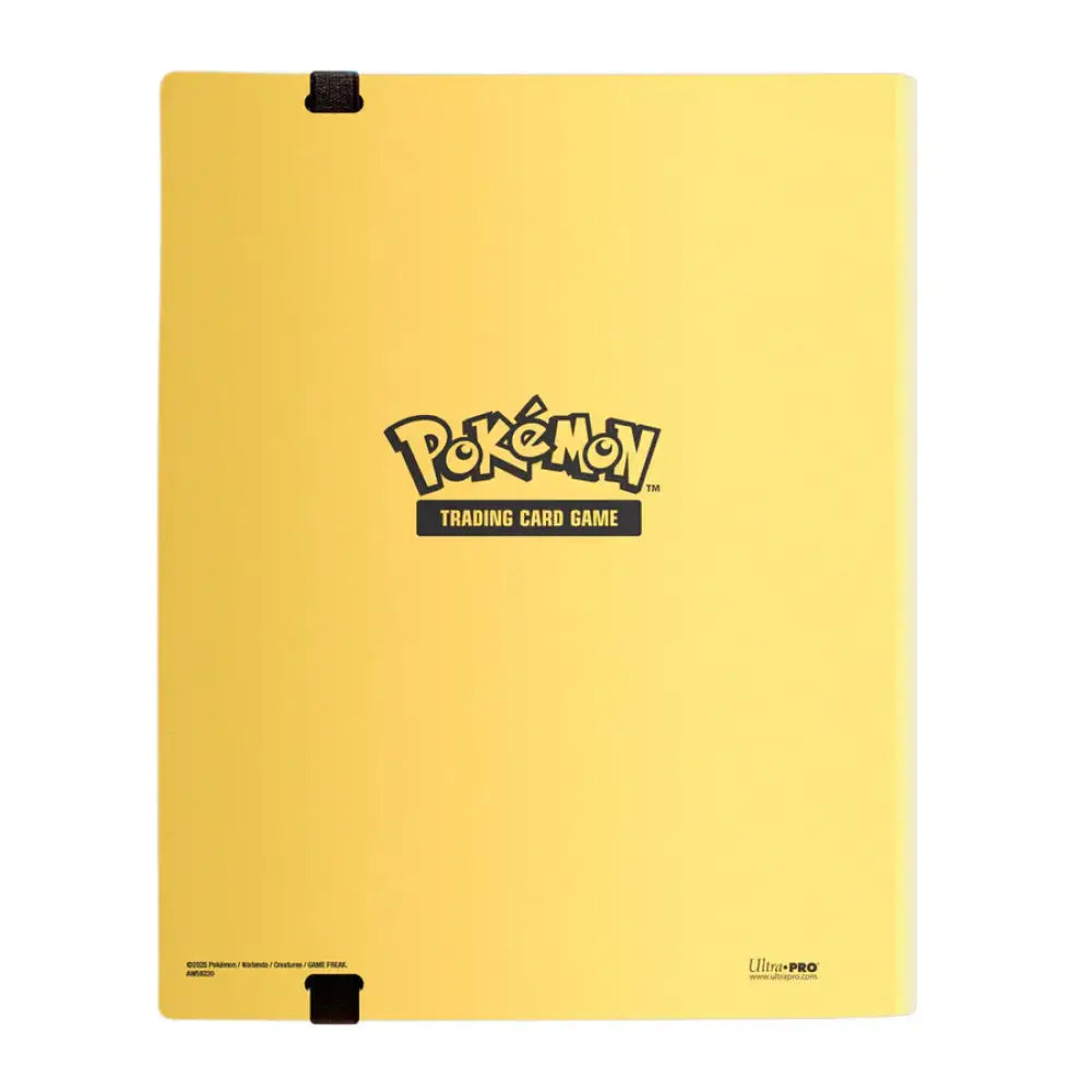 Yellow Pokémon Trading Card Game binder.
