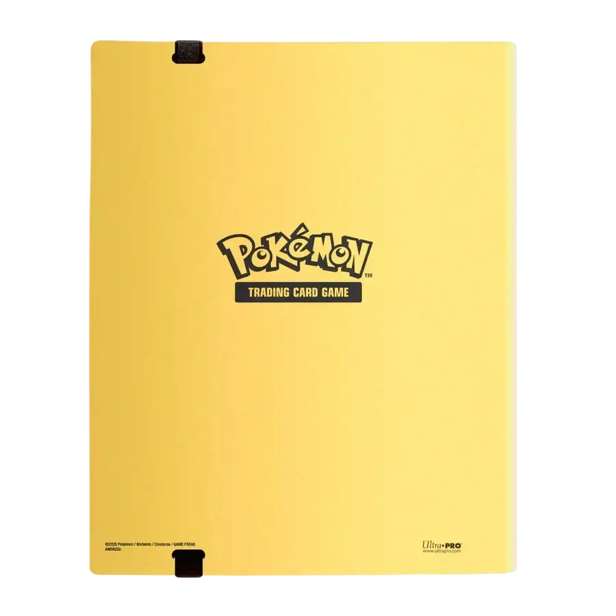 Yellow Pokémon Trading Card Game binder.