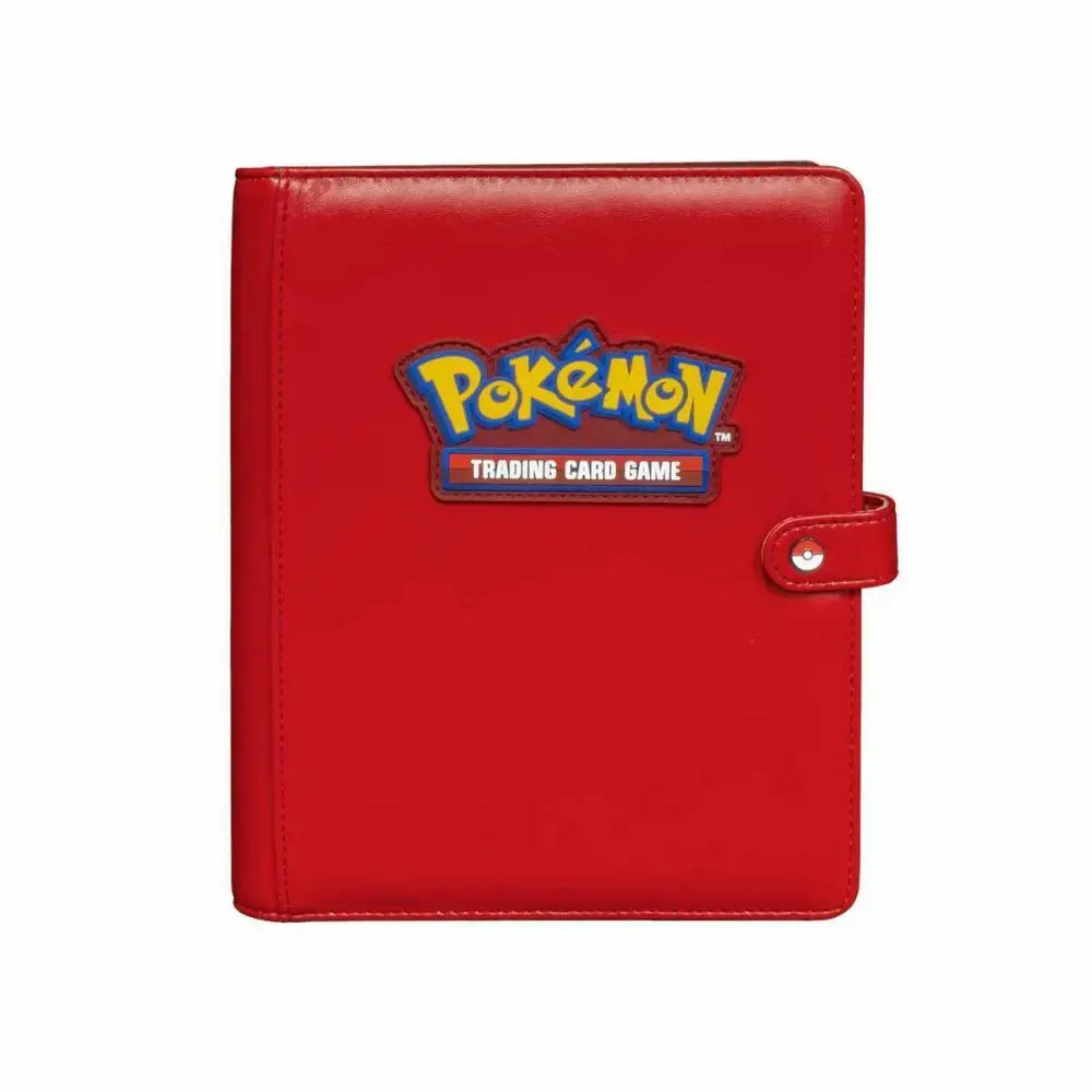 Red Pokemon Trading Card Game binder.