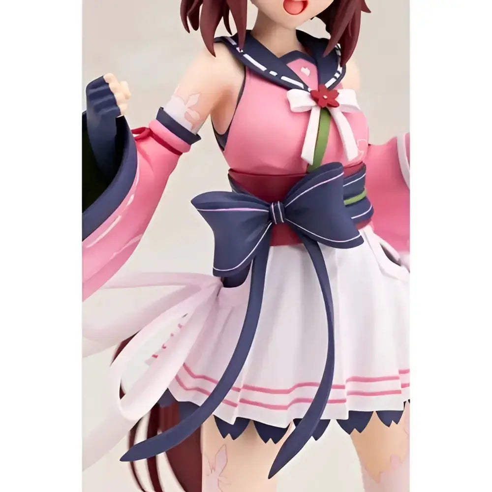 Uma Musume pretty derby Sakura Chiyono O 1 7 scale statue with pink and navy sailor-style outfit with large bow and scalloped edges