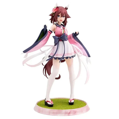 Uma musume pretty derby sakura chiyono o 1 7 scale statue anime figurine with pink white and dark blue accents detailed skirt bow and ribbons