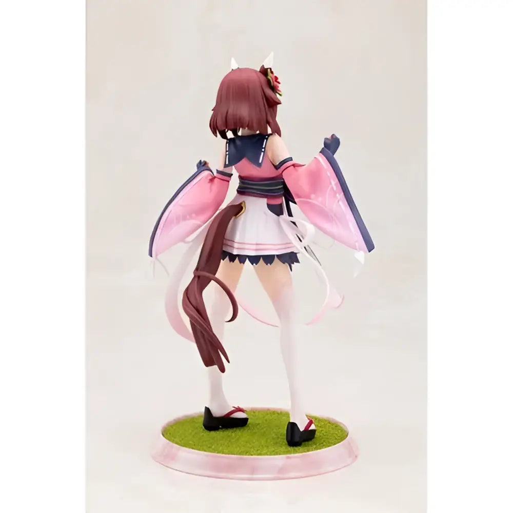Uma musume pretty derby sakura chiyono o 1 7 scale statue featuring pink and white colors with horns and flowing cape