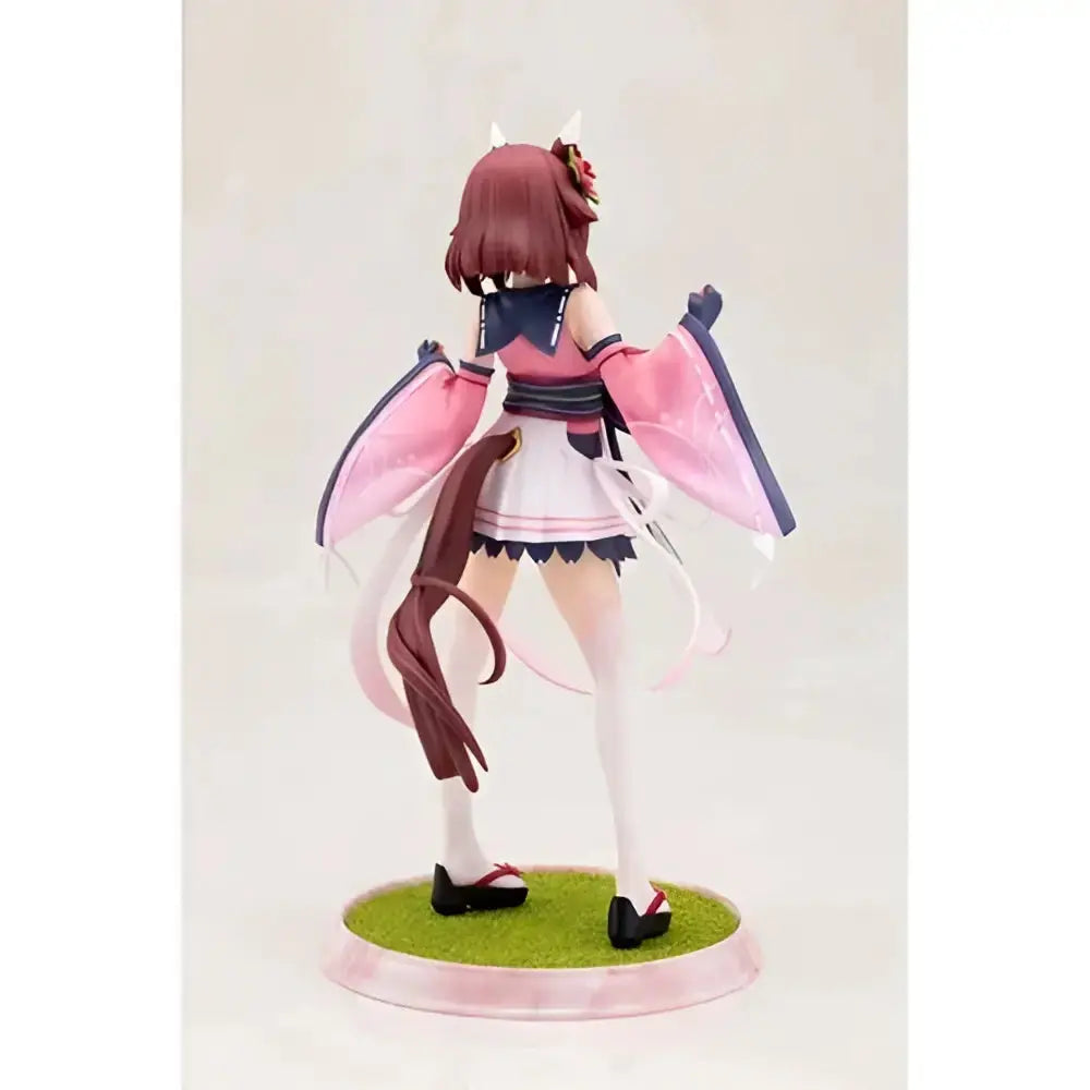 Uma musume pretty derby sakura chiyono o 1 7 scale statue featuring pink and white colors with horns and flowing cape