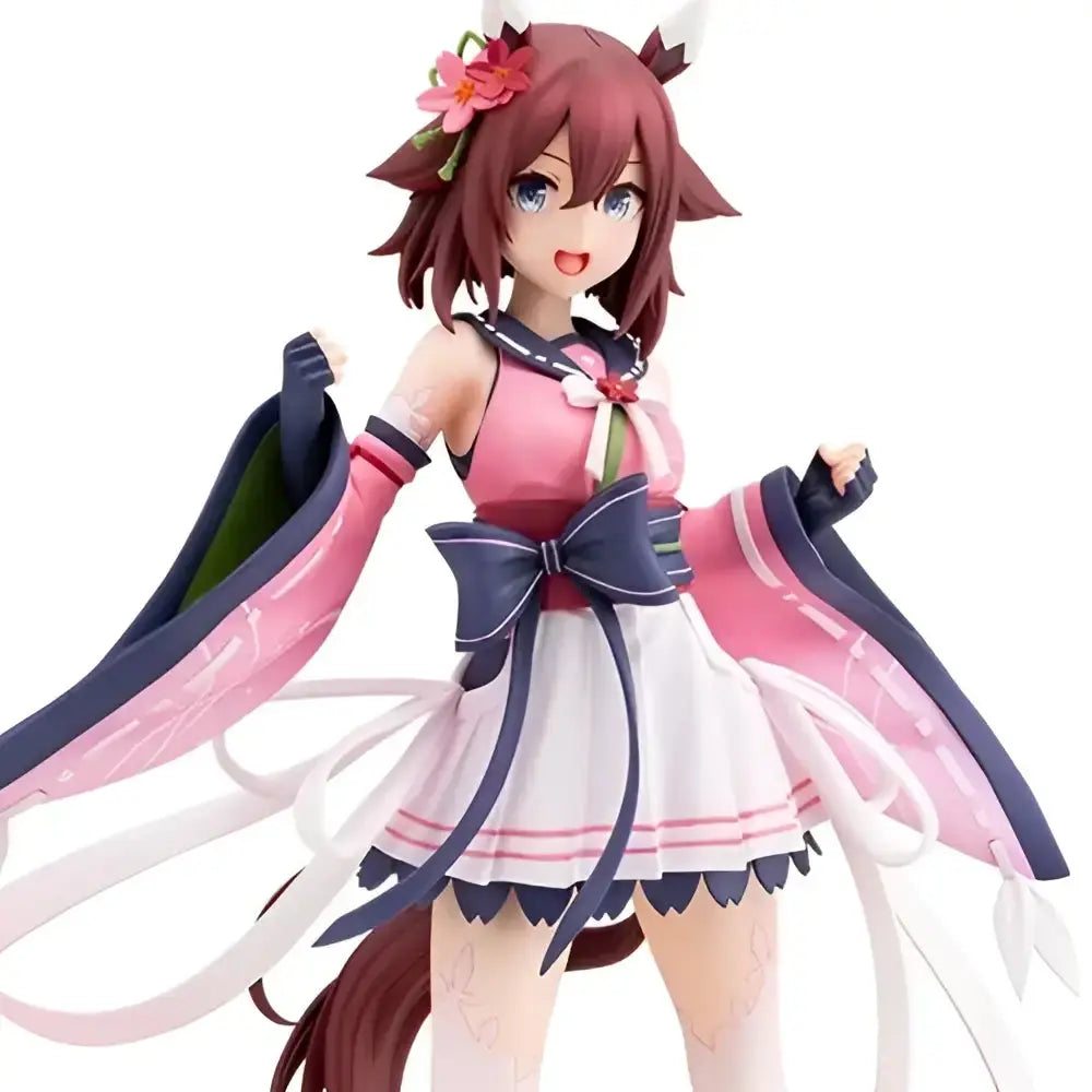 Uma musume pretty derby sakura chiyono o 1 7 scale statue pink and white anime figurine with sailor outfit and navy bow