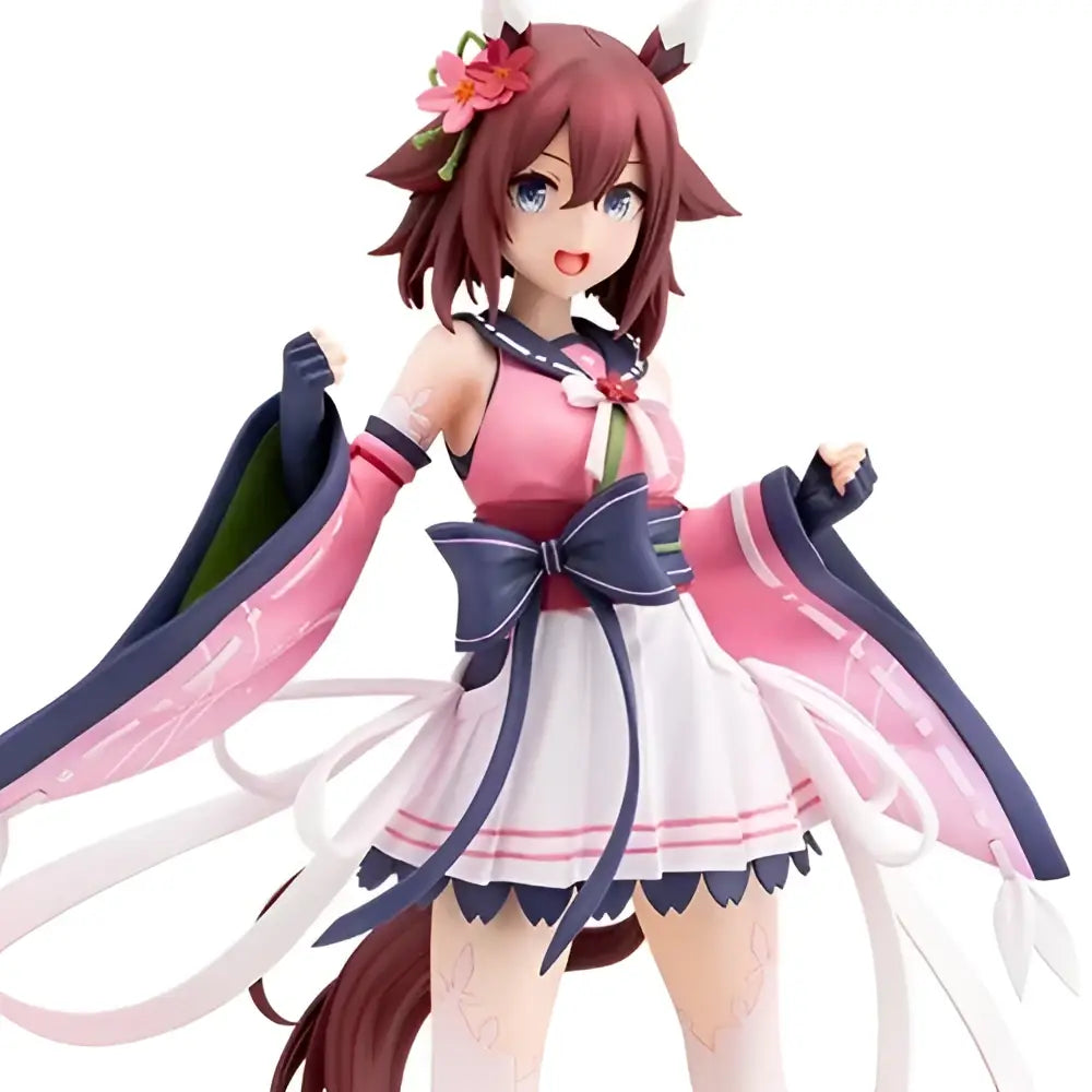 Uma musume pretty derby sakura chiyono o 1 7 scale statue pink and white anime figurine with sailor outfit and navy bow