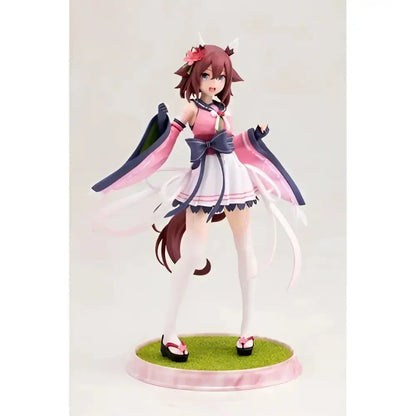 Uma musume pretty derby sakura chiyono o 1 7 scale statue featuring a pink white short skirt figure with dark blue accents