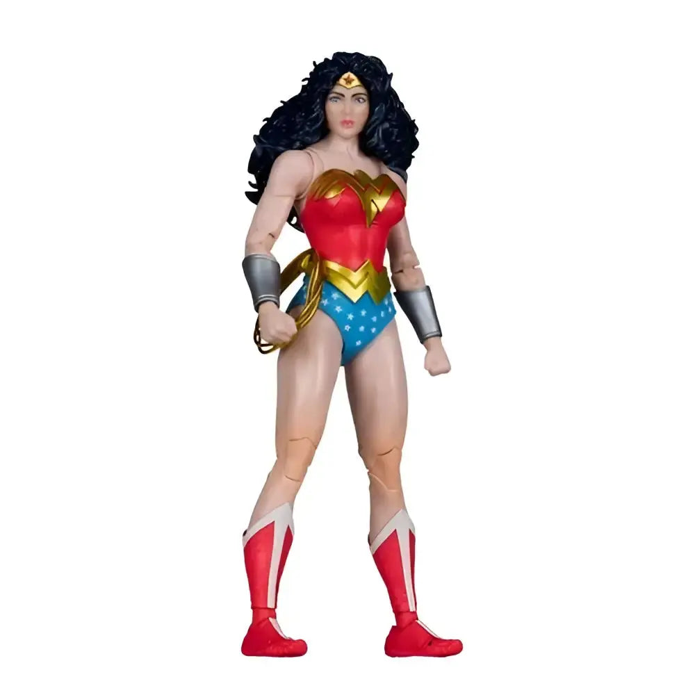 Wonder Woman 1980s #61 7-inch scale action figure by McFarlane toys with red gold and blue detailed painted finish