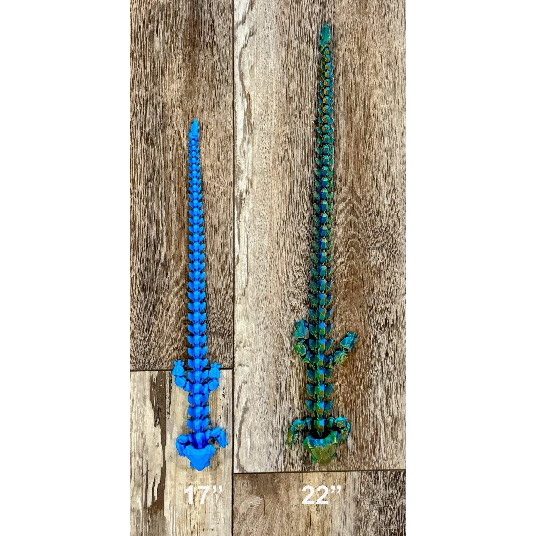 Armadillo Dragon Fidget Toy - 3D Printed Articulated Dragon - Alchemist Cards & Games