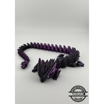 Spiky Dragon Fidget Toy - 3D Printed Articulated Dragon - Alchemist Cards & Games