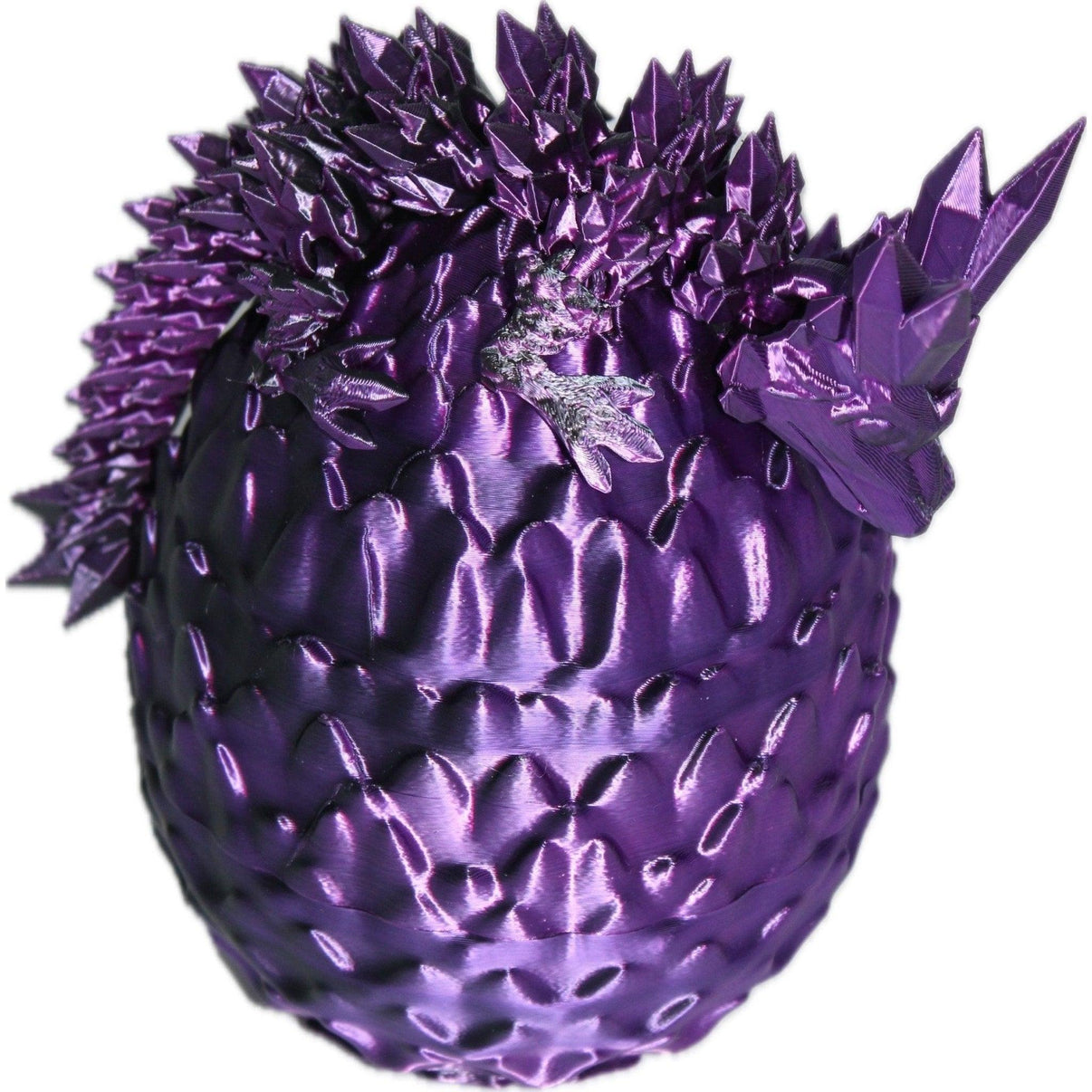 Crystal Dragon and Egg Fidget Toy - 3D Printed Articulated Dragon - Alchemist Cards & Games