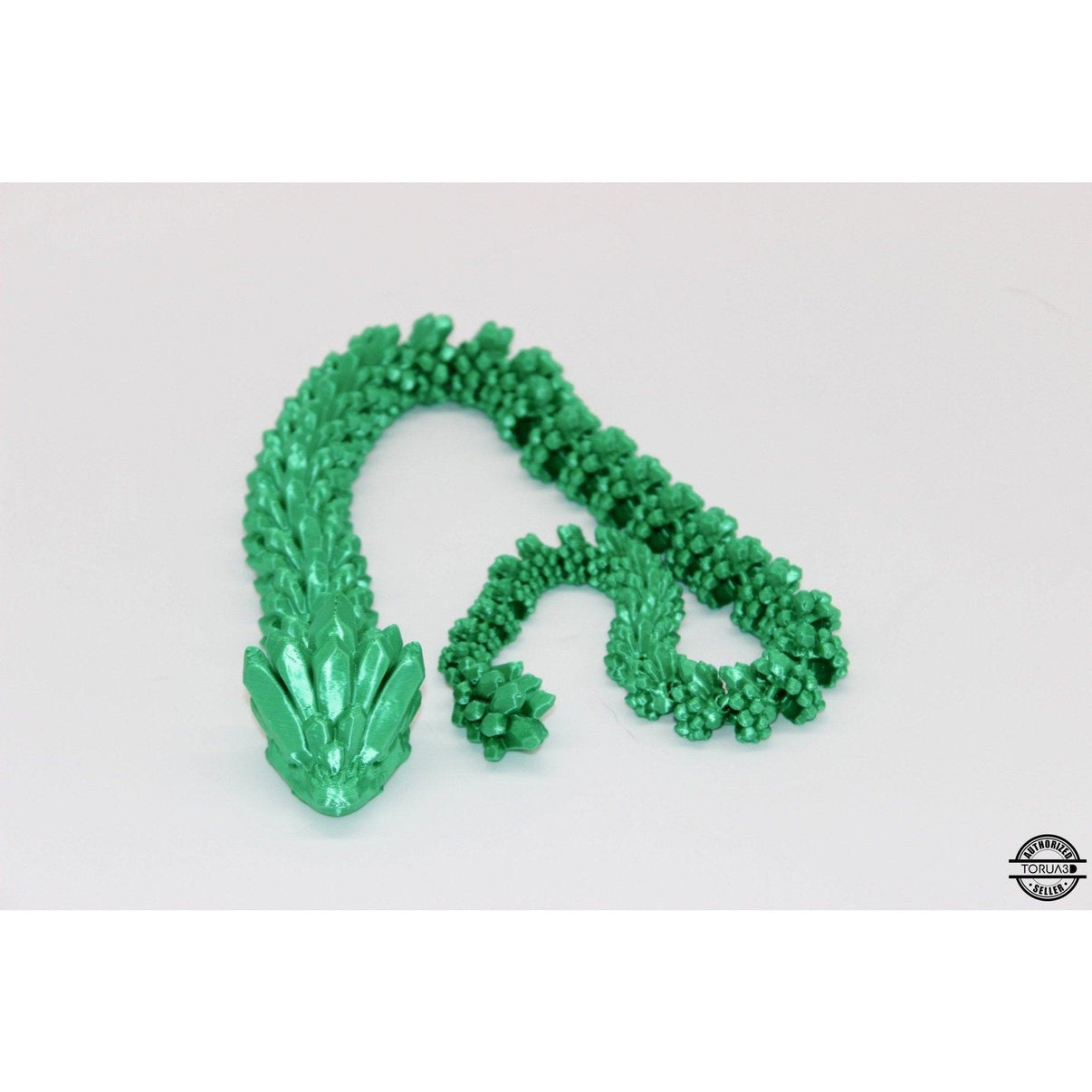 Crystal Snake Fidget Toy - 3D Printed Articulated Snake - Alchemist Cards & Games